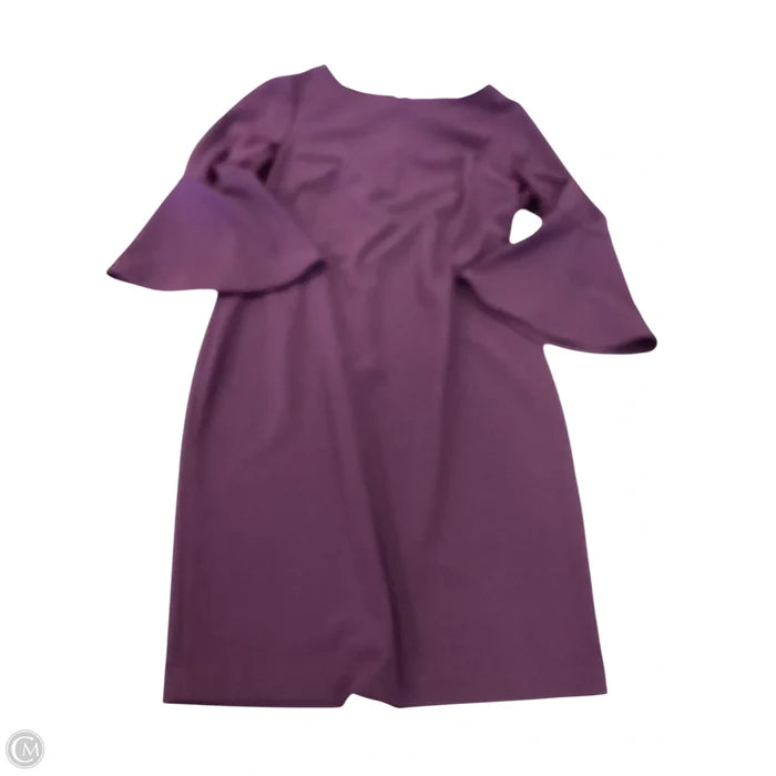 Dress Casual Short By Calvin Klein In Maroon, Size: 14