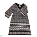 Dress Casual Short By Chicos In Black & White, Size: M