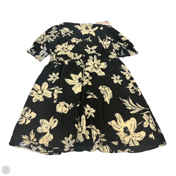 Dress Casual Short By Clothes Mentor In Black & Cream, Size: Xl