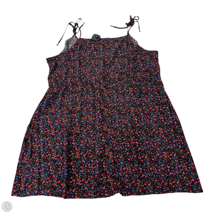 Dress Casual Short By Clothes Mentor In Floral Print, Size: 24