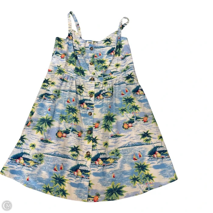 Dress Casual Short By Clothes Mentor In Tropical Print, Size: 22