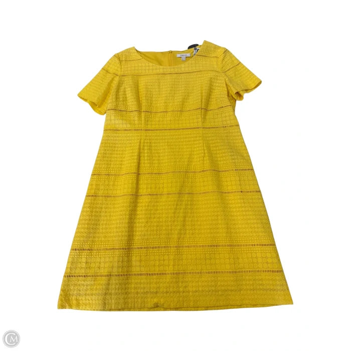 Dress Casual Short By Clothes Mentor In Yellow, Size: 16