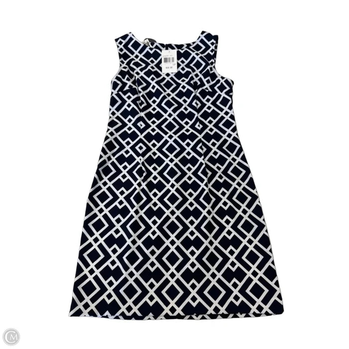 Dress Casual Short By Connected Apparel In Blue & White, Size: 12p