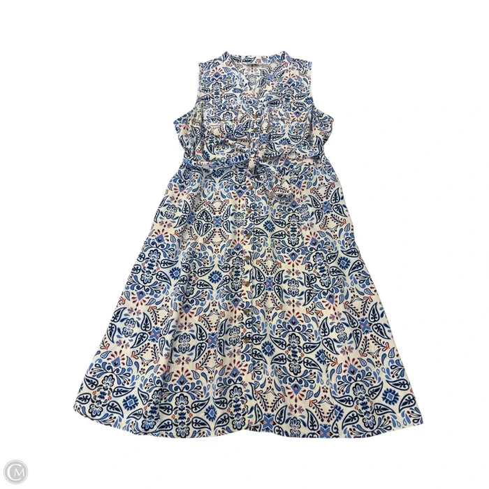 Dress Casual Short By Croft And Barrow In Blue & White, Size: Xlp