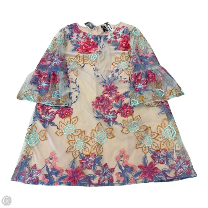 Dress Casual Short By Eci In Floral Print, Size: 14