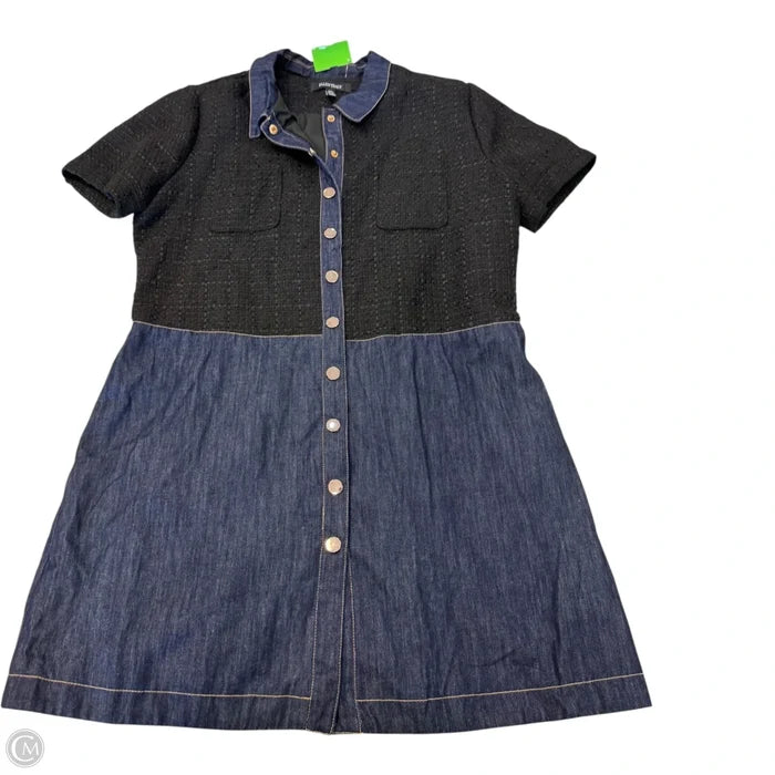 Dress Casual Short By Ellen Tracy In Black & Blue, Size: Xl
