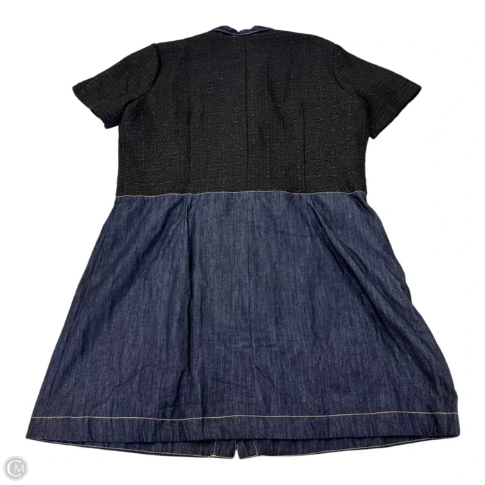 Dress Casual Short By Ellen Tracy In Black & Blue, Size: Xl
