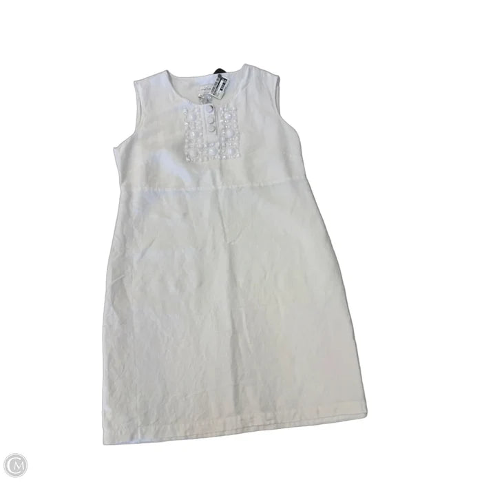 Dress Casual Short By Emma James In White, Size: Lp