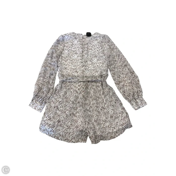 Dress Casual Short By Express In Tan & White, Size: S