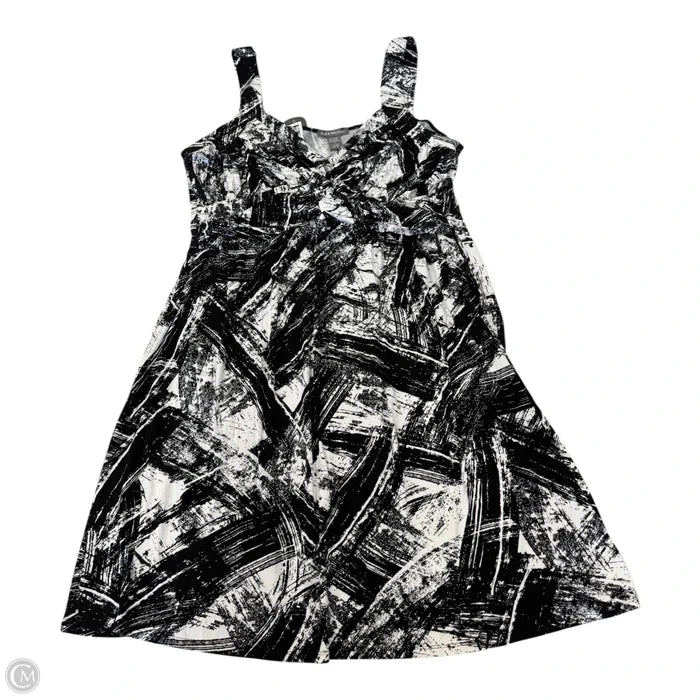 Dress Casual Short By Kate & Mallory In Black & White, Size: 1x