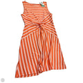 Dress Casual Short By Lands End In Orange & White, Size: M
