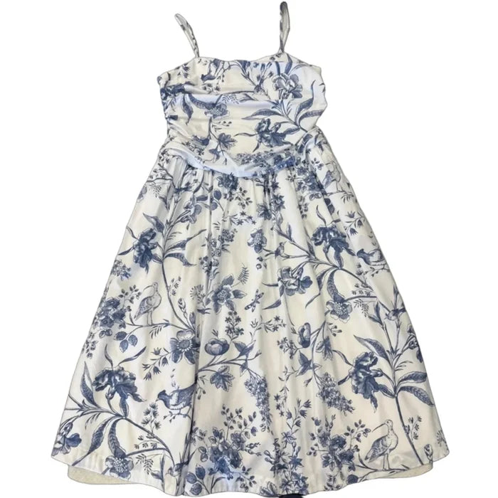 Dress Casual Short By Loft In Blue & White, Size: 10p