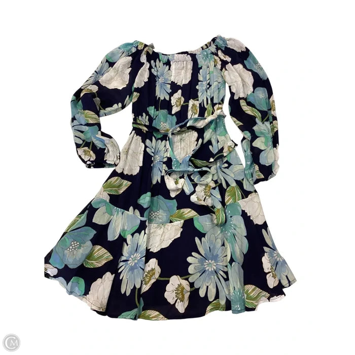 Dress Casual Short By Loft In Floral Print, Size: Xs