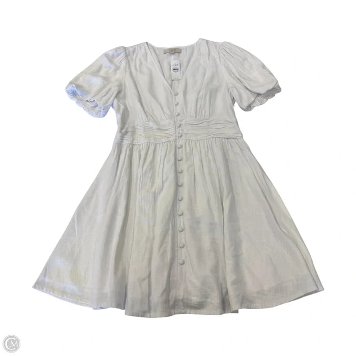 Dress Casual Short By Loft In White, Size: M