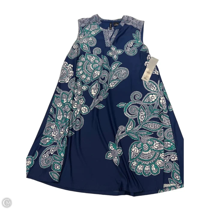 Dress Casual Short By New Directions In Navy, Size: Mp