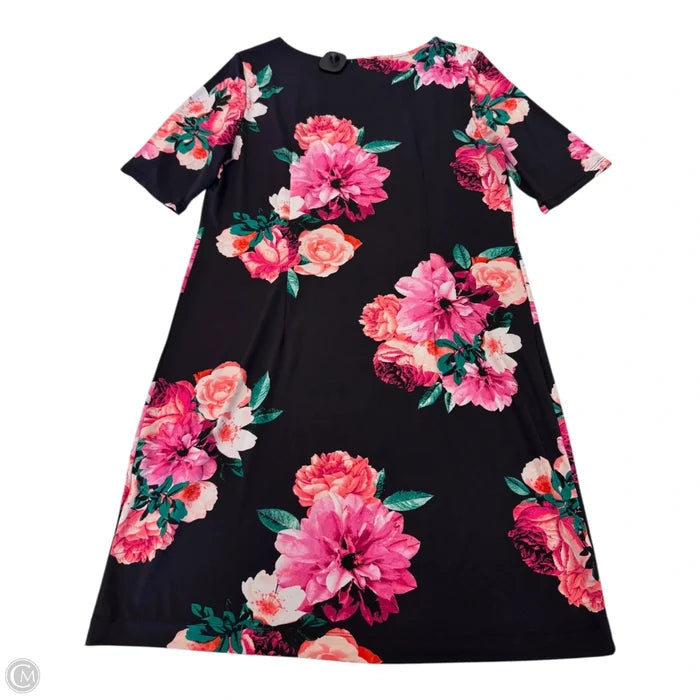 Dress Casual Short By Roz And Ali In Floral Print, Size: Xl