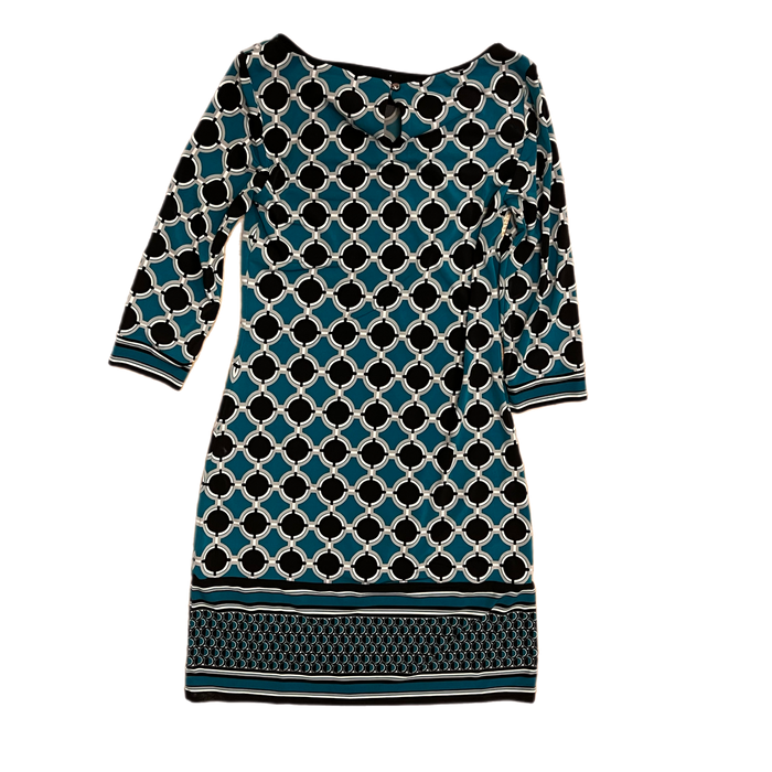 Dress Casual Short By White House Black Market In Black & Blue, Size: Xxs