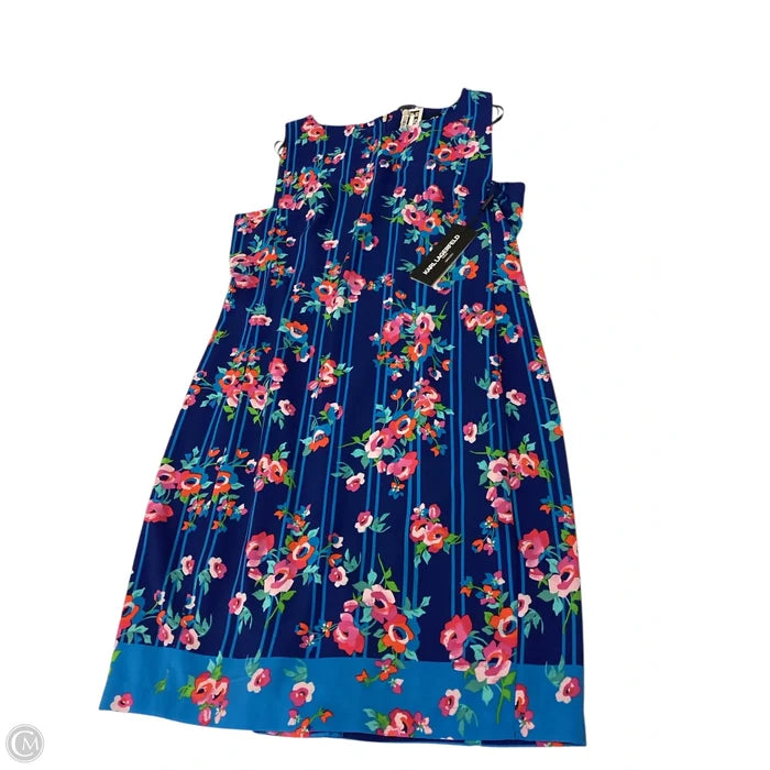 Dress Designer By Karl Lagerfeld In Floral Print, Size: 12