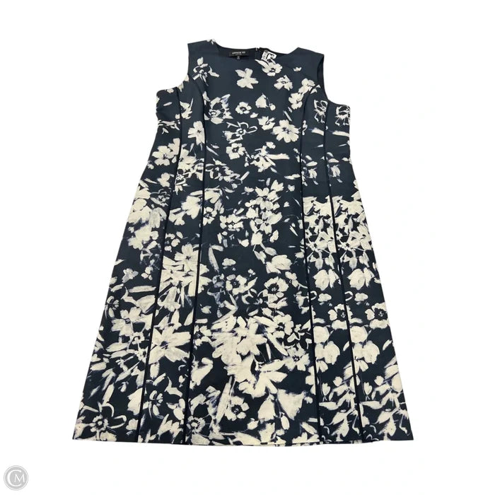 Dress Designer By Lafayette 148 In Floral Print, Size: 12