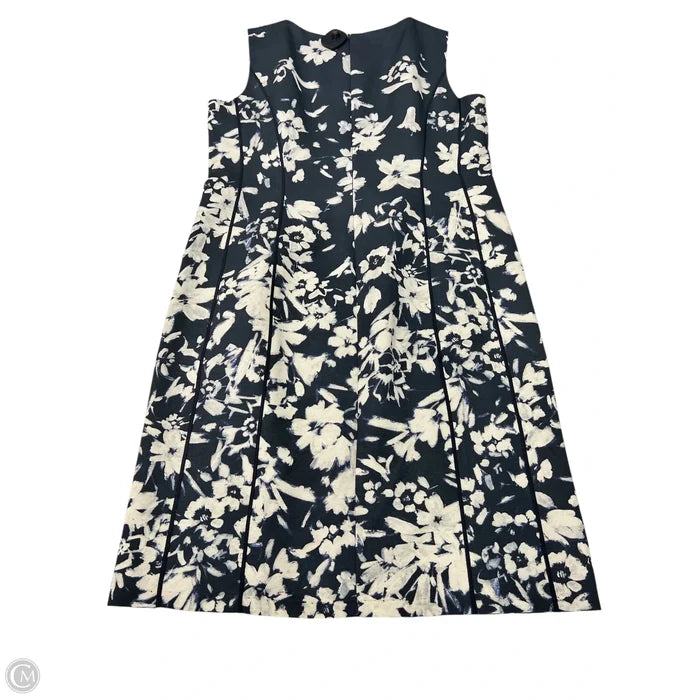 Dress Designer By Lafayette 148 In Floral Print, Size: 12