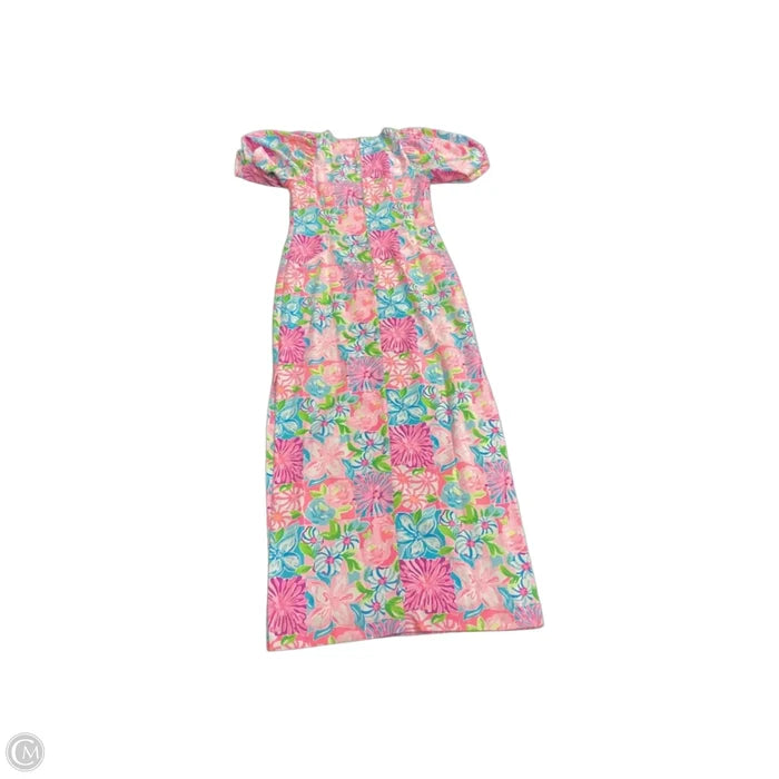 Dress Designer By Lilly Pulitzer In Floral Print, Size: 4