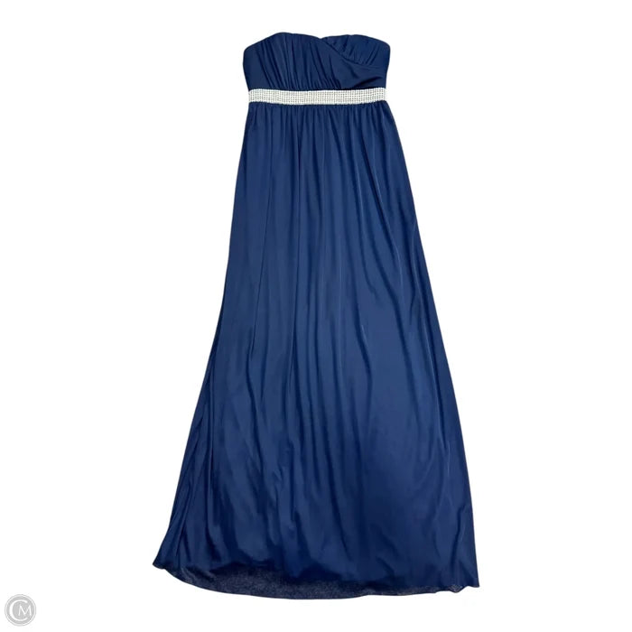 Dress Party Long By Clothes Mentor In Navy, Size: 4