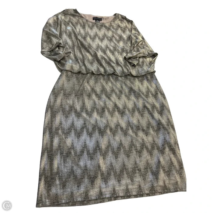 Dress Party Midi By Jessica Howard In Gold, Size: 16