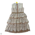 Dress Party Short By Bcbgmaxazria In Tan & White, Size: 2