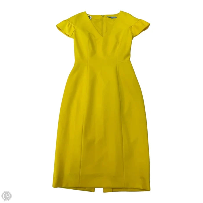 Dress Work By Antonio Melani In Yellow, Size: 0