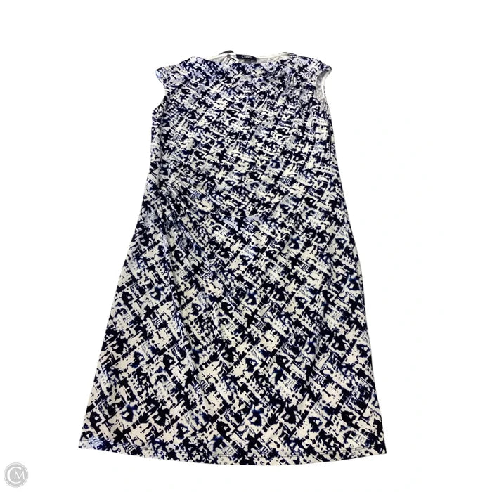 Dress Work By Chaps In Blue & White, Size: Xl