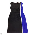 Dress Work By Lauren By Ralph Lauren In Black & Blue, Size: 10