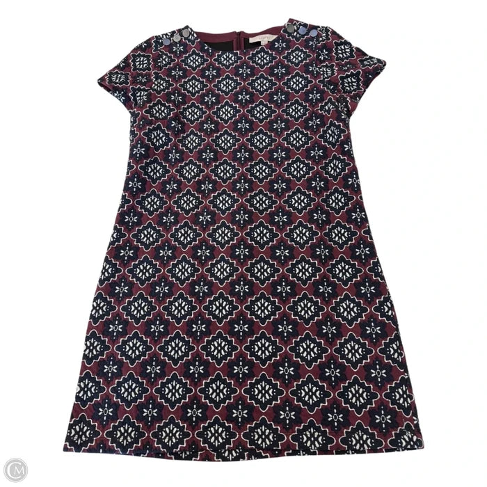 Dress Work By Loft In Floral Print, Size: 14
