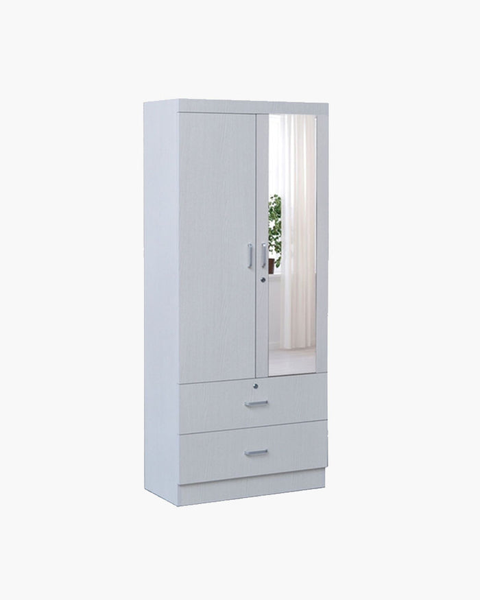 Eden Open Door Wardrobe with Mirror - Small