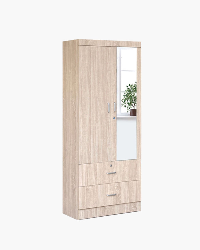 Eden Open Door Wardrobe with Mirror - Small
