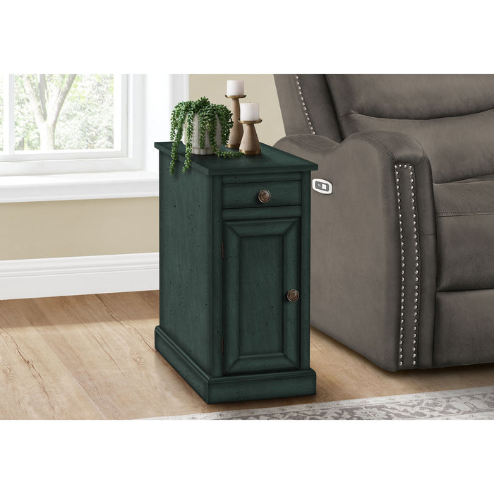 End Table - Antique Blue Veneer