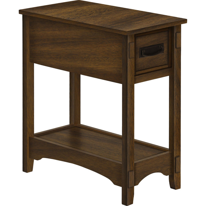 End Table - Brown Walnut Veneer