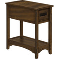 End Table - Brown Walnut Veneer
