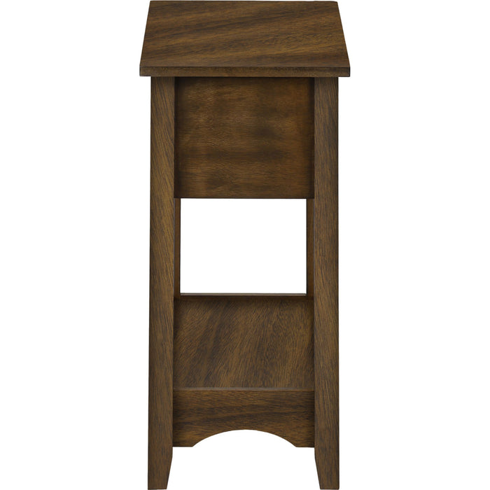 End Table - Brown Walnut Veneer