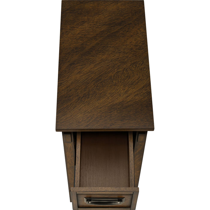 End Table - Brown Walnut Veneer