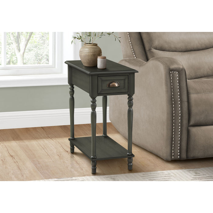 End Table - Dark Green Veneer