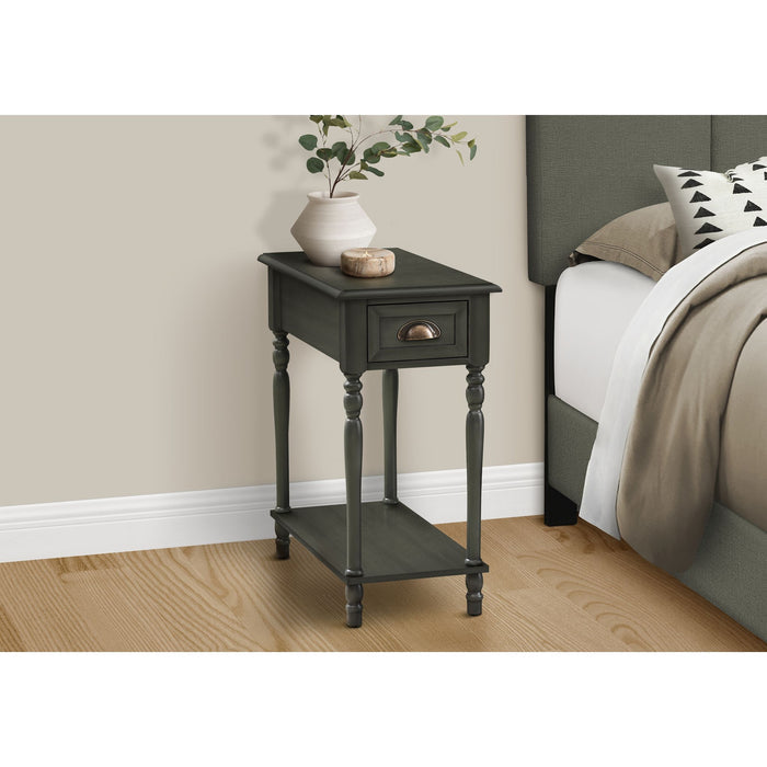 End Table - Dark Green Veneer