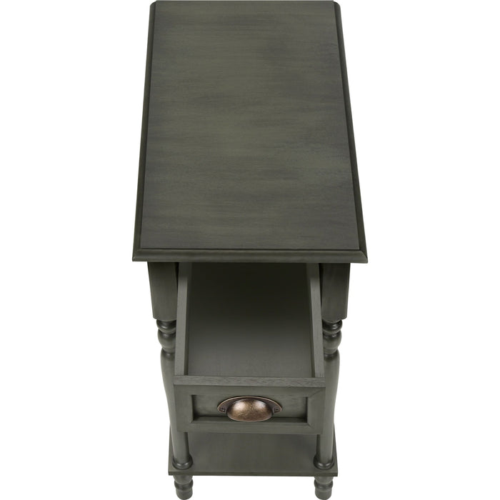 End Table - Dark Green Veneer