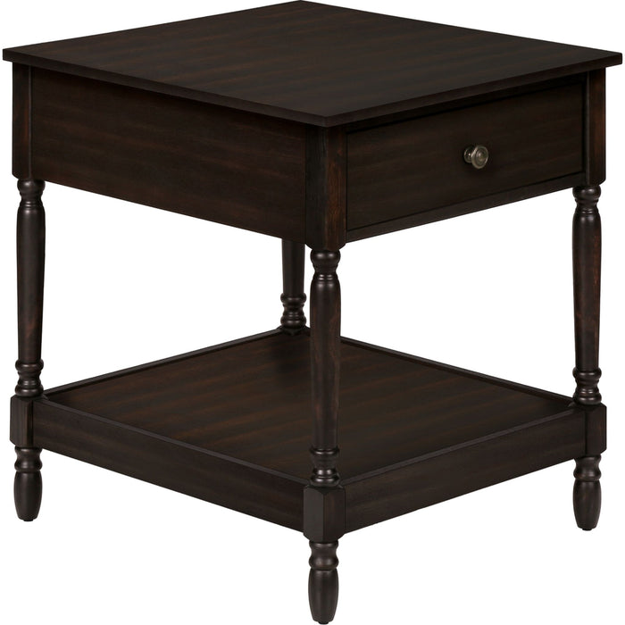 End Table - Dark Walnut Veneer