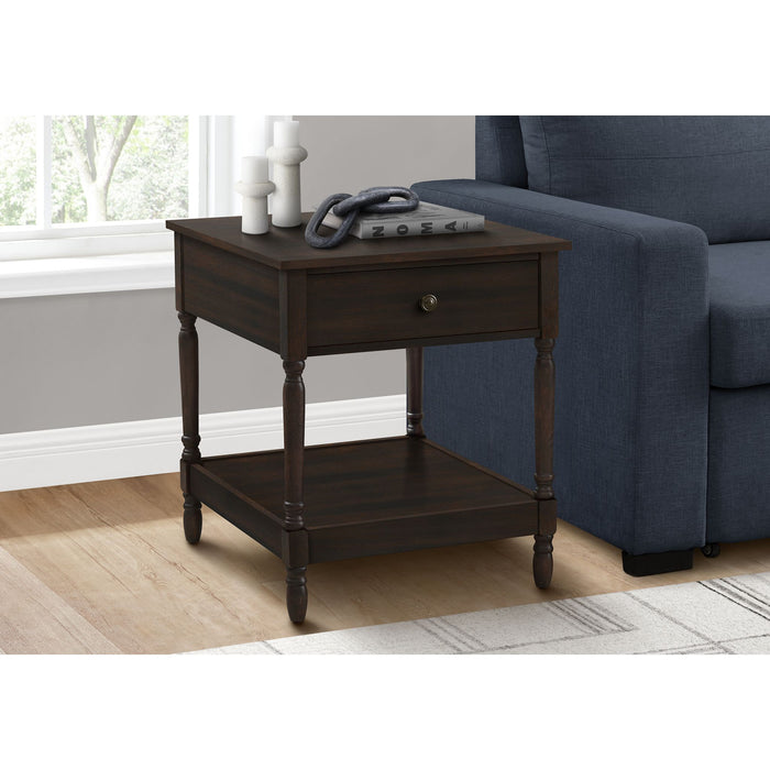 End Table - Dark Walnut Veneer