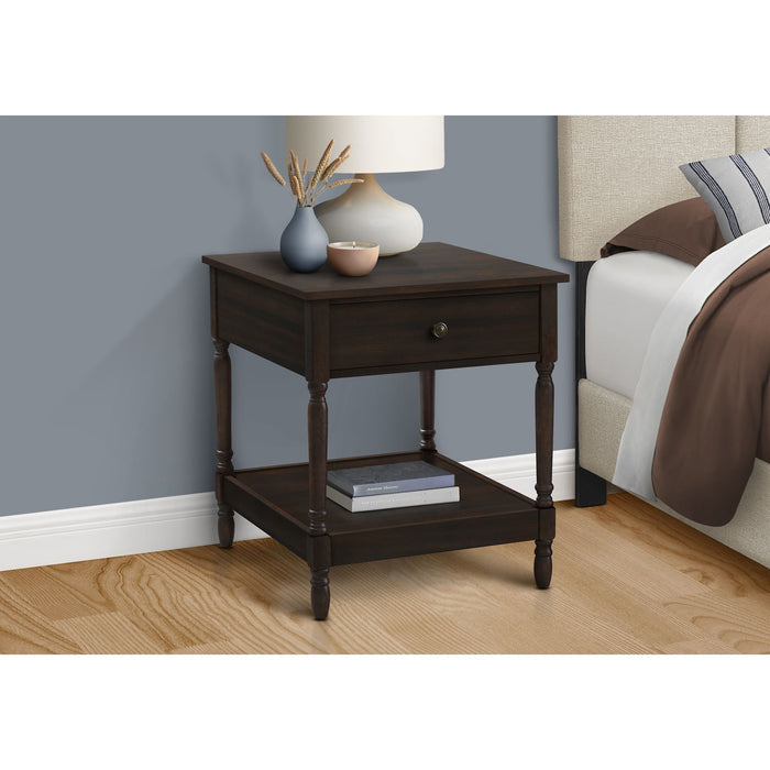 End Table - Dark Walnut Veneer
