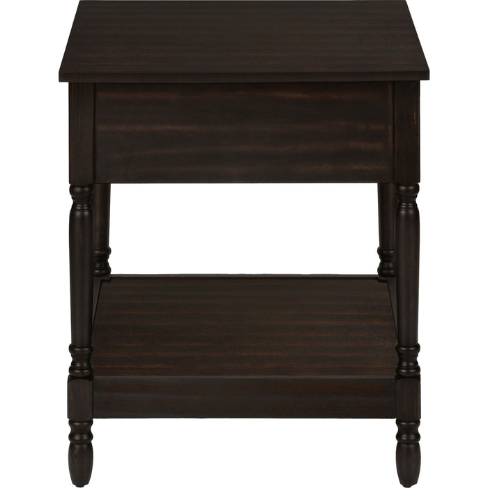 End Table - Dark Walnut Veneer