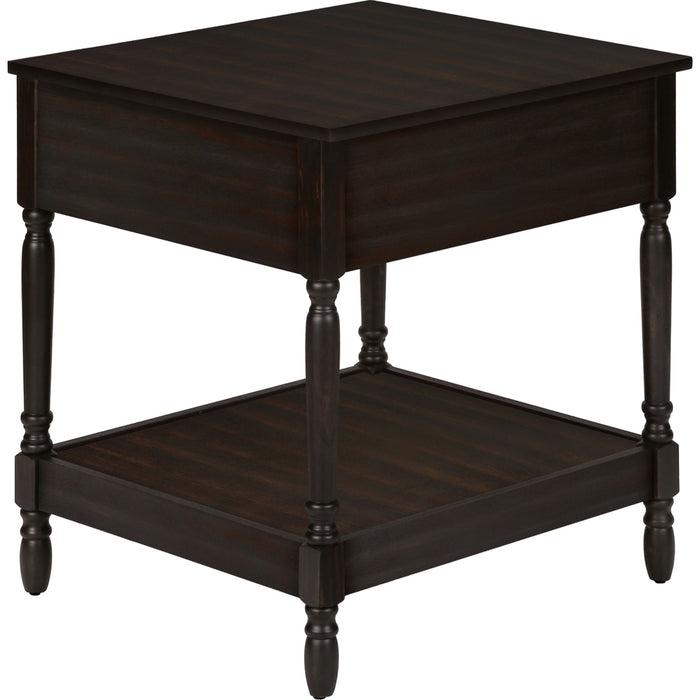 End Table - Dark Walnut Veneer