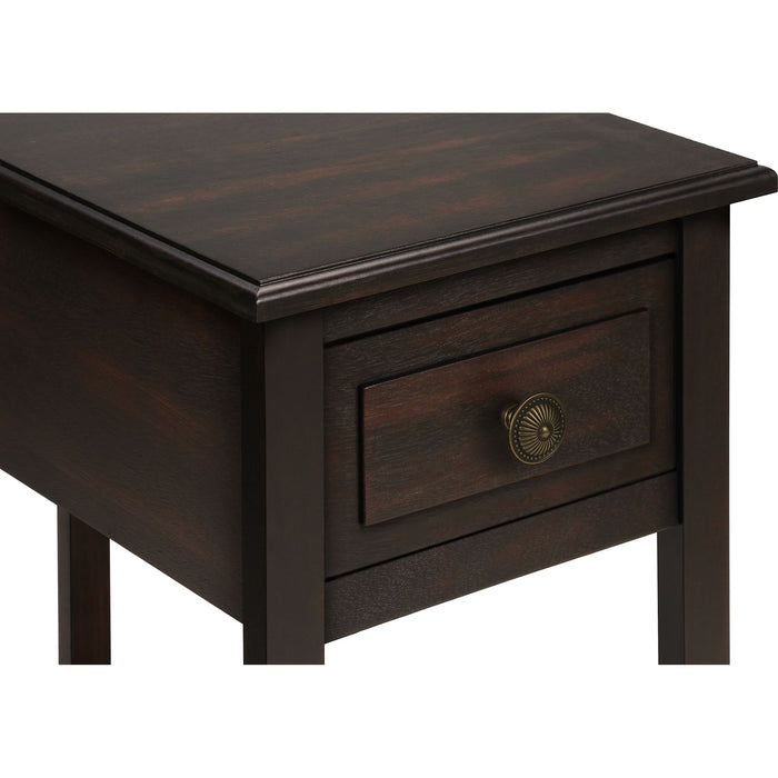 End Table - Dark Walnut Veneer
