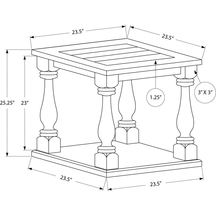 End Table - Espresso Veneer