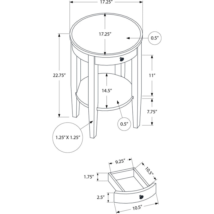 End Table - Espresso Veneer